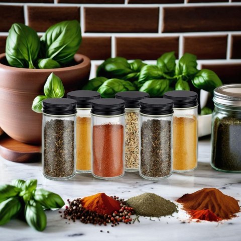 Stojak bambusowy na przyprawy KOCHEN 18 słoików